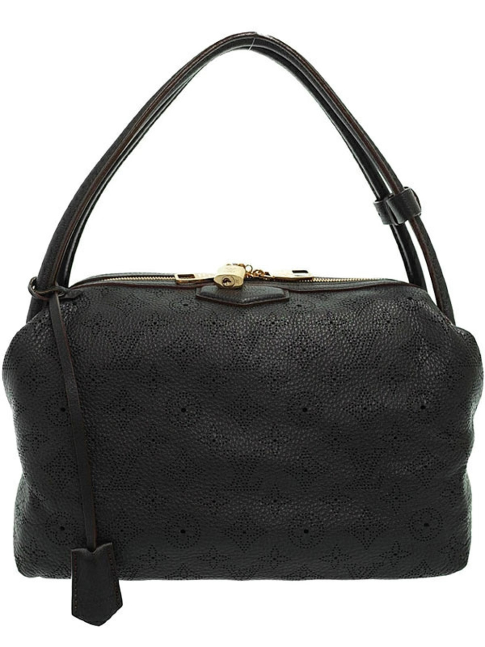 Louis Vuitton Mahina Galatea Shoulder Bag Leather Black